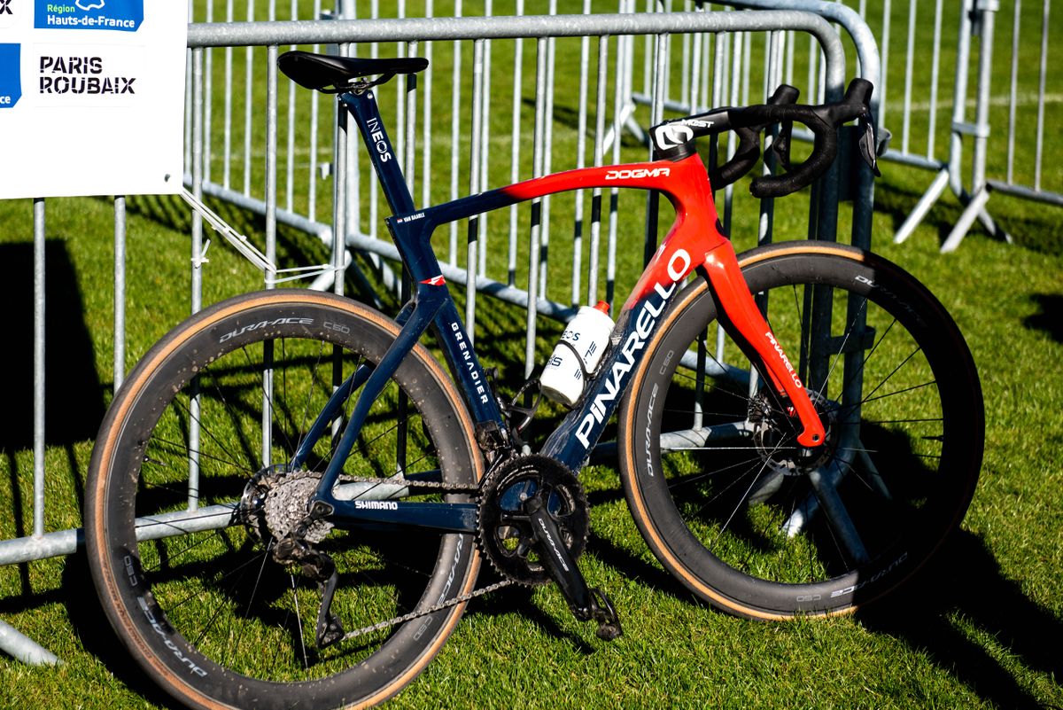 Dylan van Baarle's Roubaix-winning Pinarello F