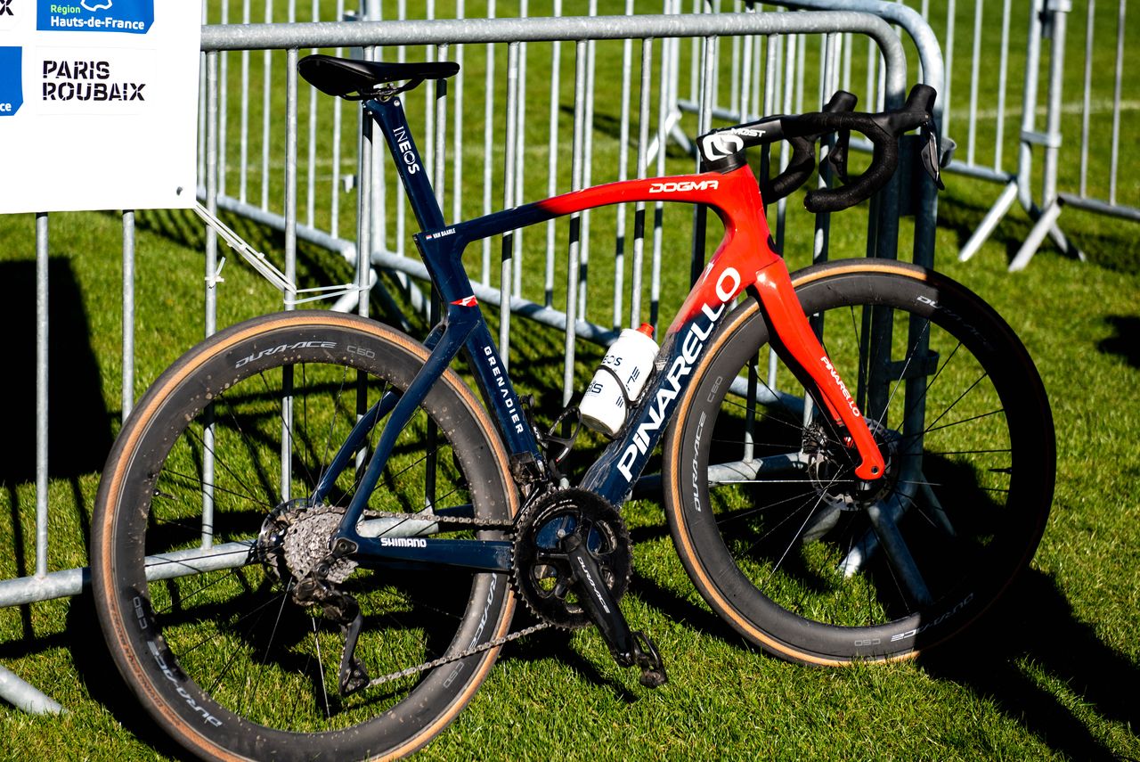 Dylan van Baarle's Roubaix-winning Pinarello F