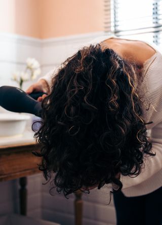 Woman getting ready