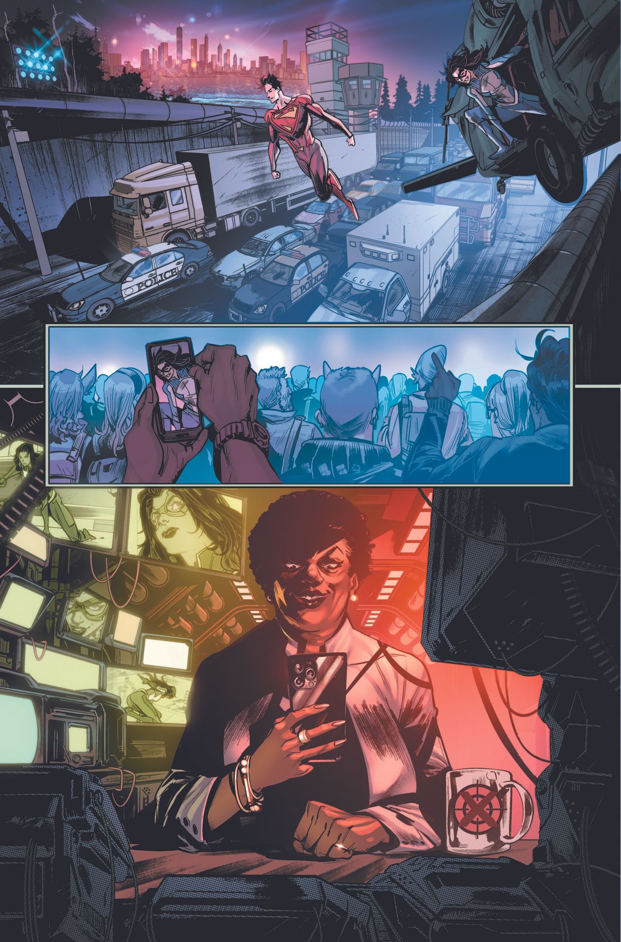 Art from Titans: Beast World: Metropolis #1