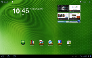 Acer Iconia a500 home screen