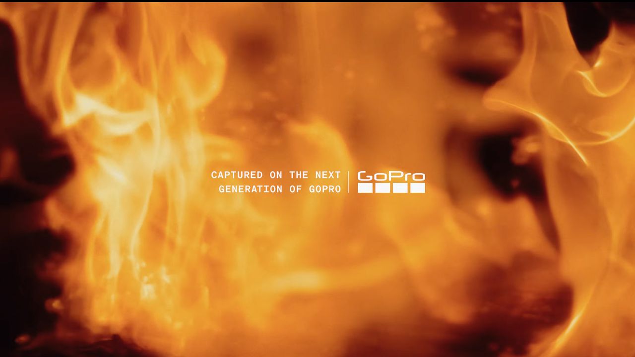 A screenshot from the footage shared by GoPro teasing an upcoming camera