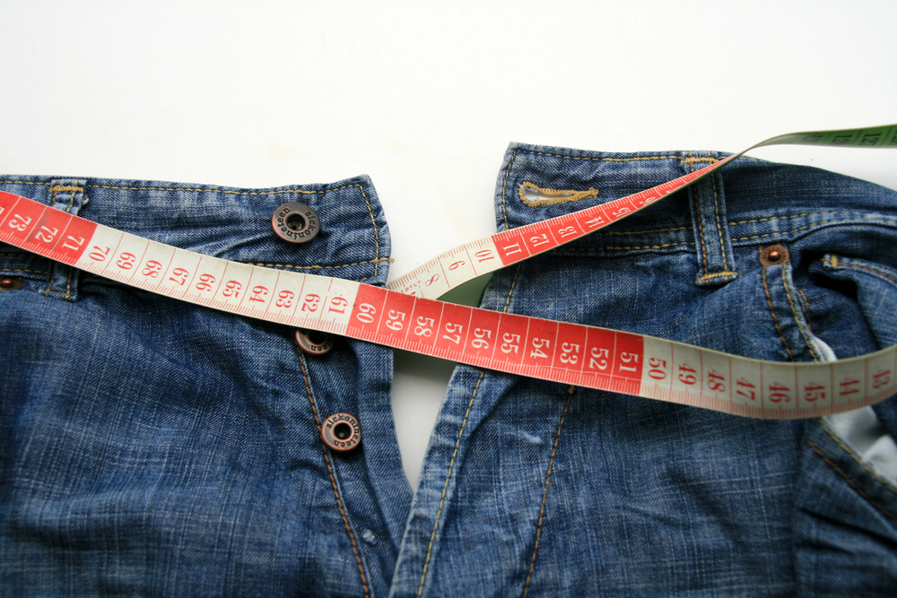 mens trousers with measuring tape