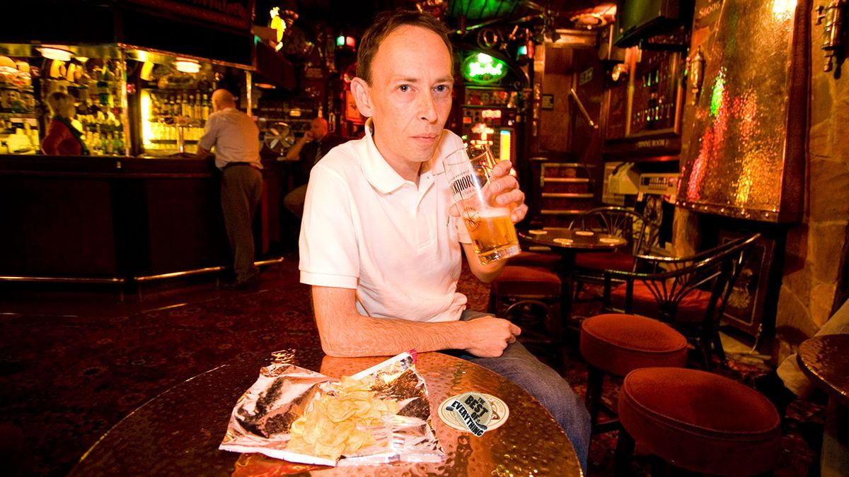 Portrait of BBC Radio DJ Steve Lamacq photographed in London. 23rd October 2007