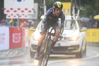 Simon Yates during the stage 1 time trial