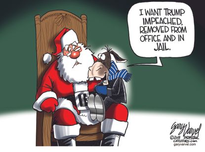 U.S. Trump impeach felon Santa Claus democrat Christmas list
