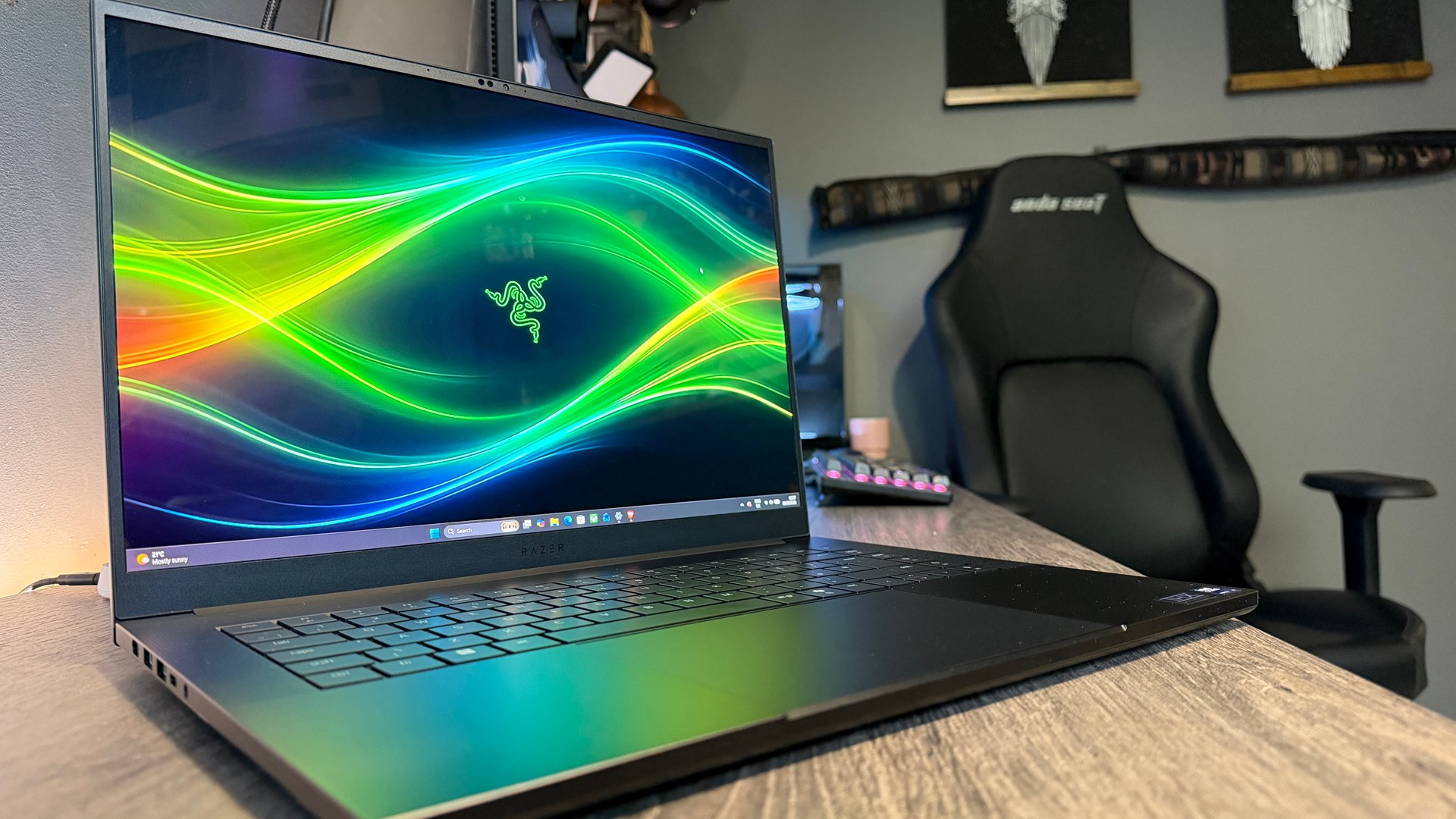 Razer Blade 16 (2026) gaming laptop on desk