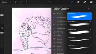 The best iPad Pro apps for Apple Pencil; a sketch on an ipad