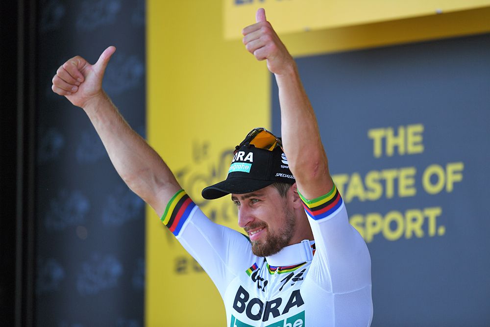 Peter Sagan (Bora-Hansgrohe) wins stage 2 at the Tour de France