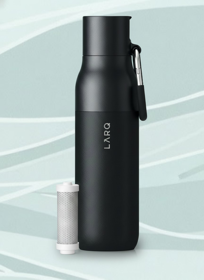 Filtered Insulated 17-ounce Stainless Steel Water Bottle