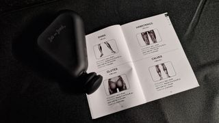 Bob and Brad Air 2 Mini Massage gun review: guide booklet and massage gun
