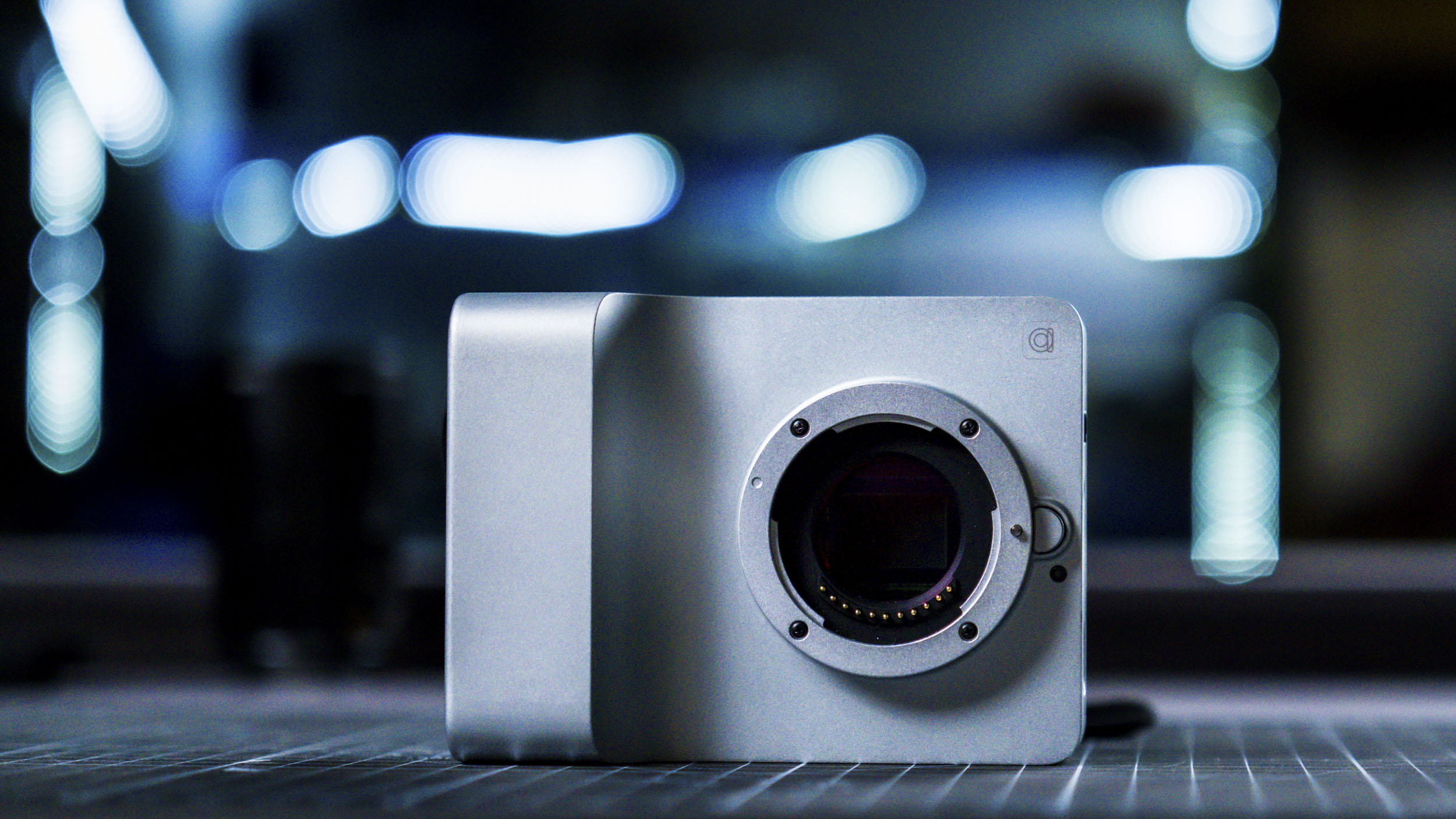 Caira camera on a grid mat