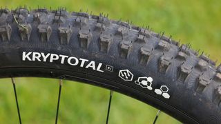 A Continental Kryptotal tire on a wheel