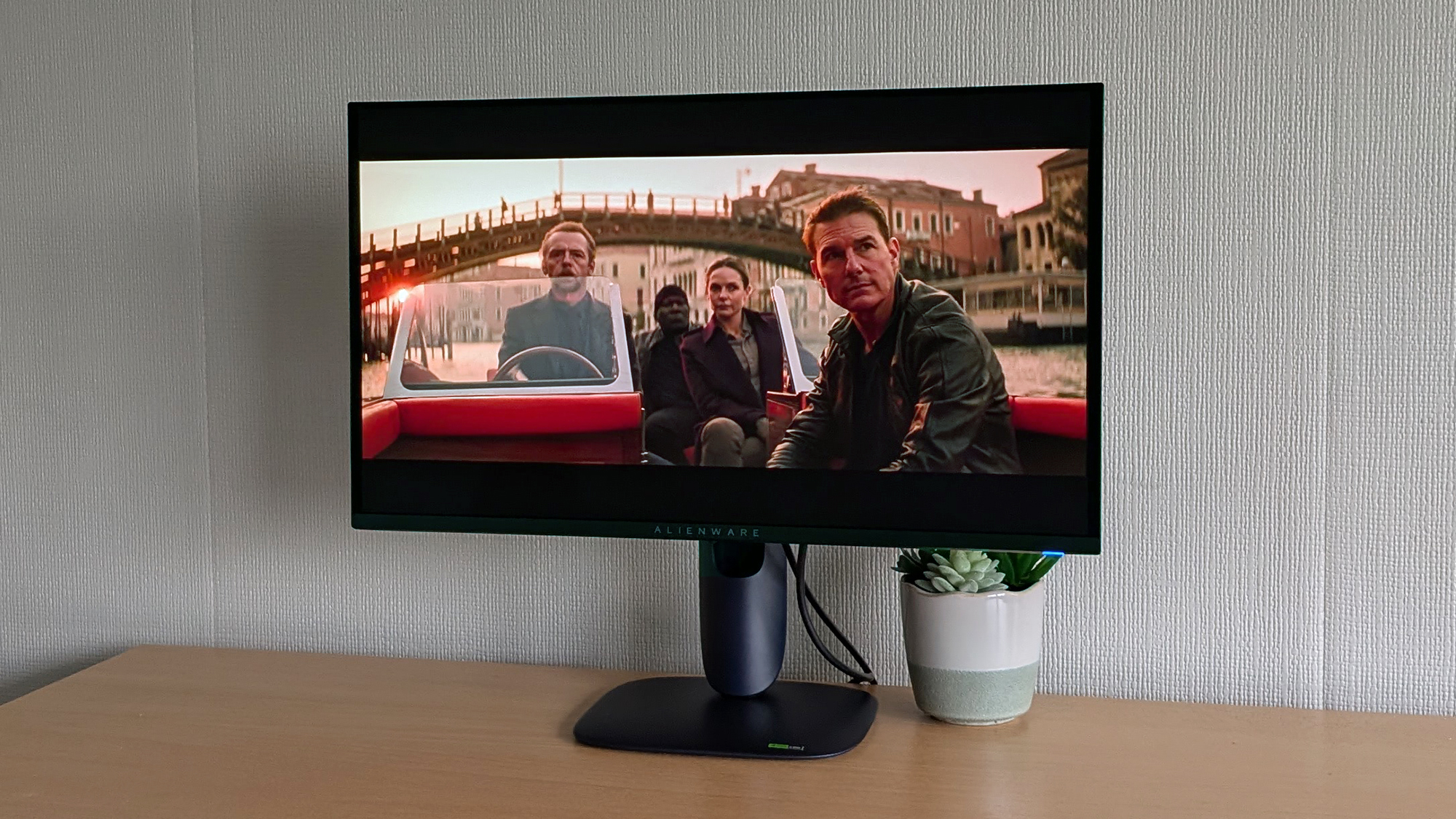 Alienware AW2725Q monitor from the front