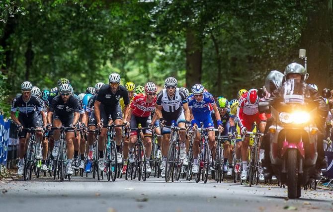 The peloton in Hamburg