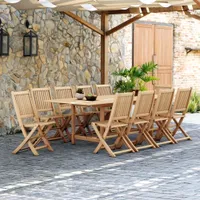 Havenside Home Tottenville 11-piece Teak Dining Set | $2837.15 $2360.02 at Overstock