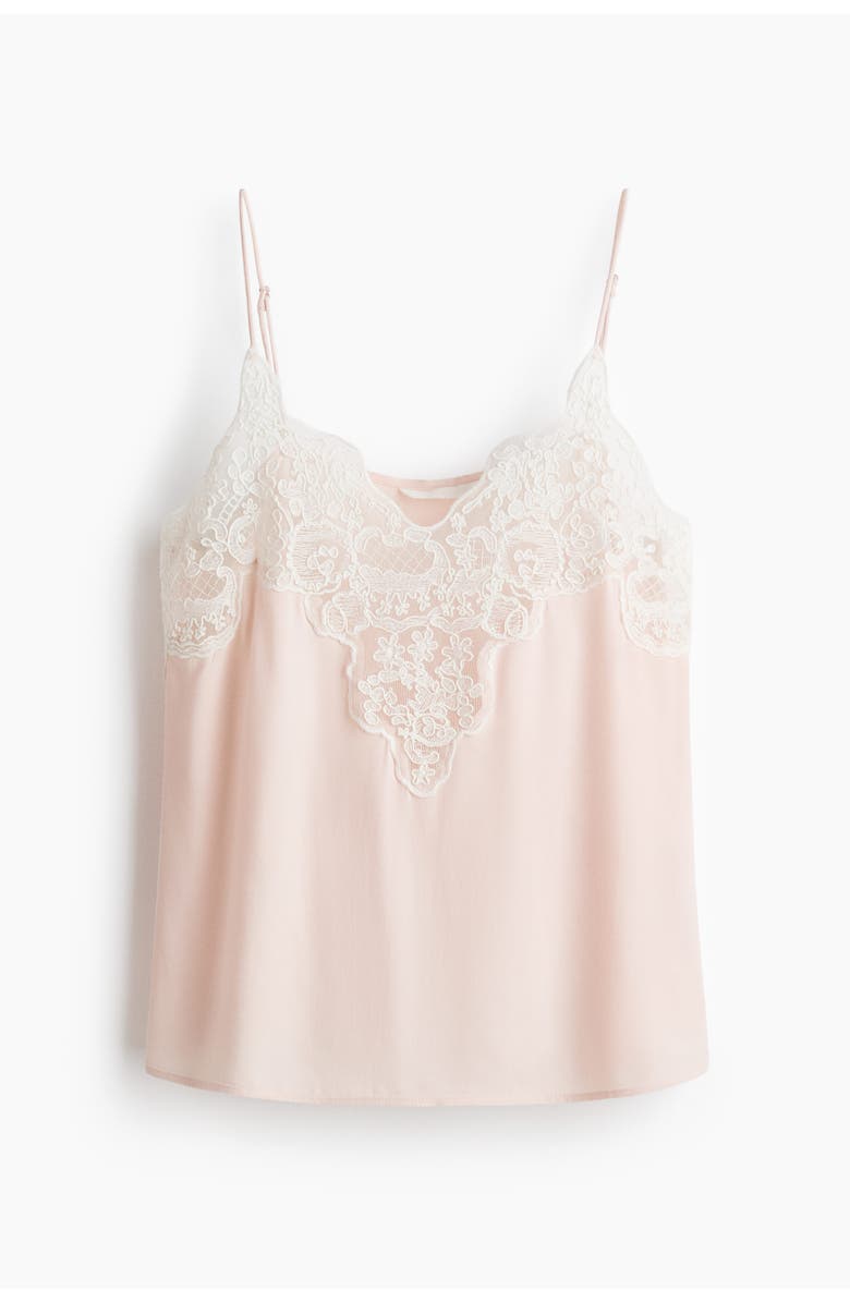 Lace-Trimmed Strappy Top