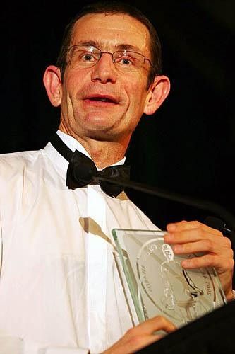 The good humoured Chris Scott, male disability cyclist of the year.