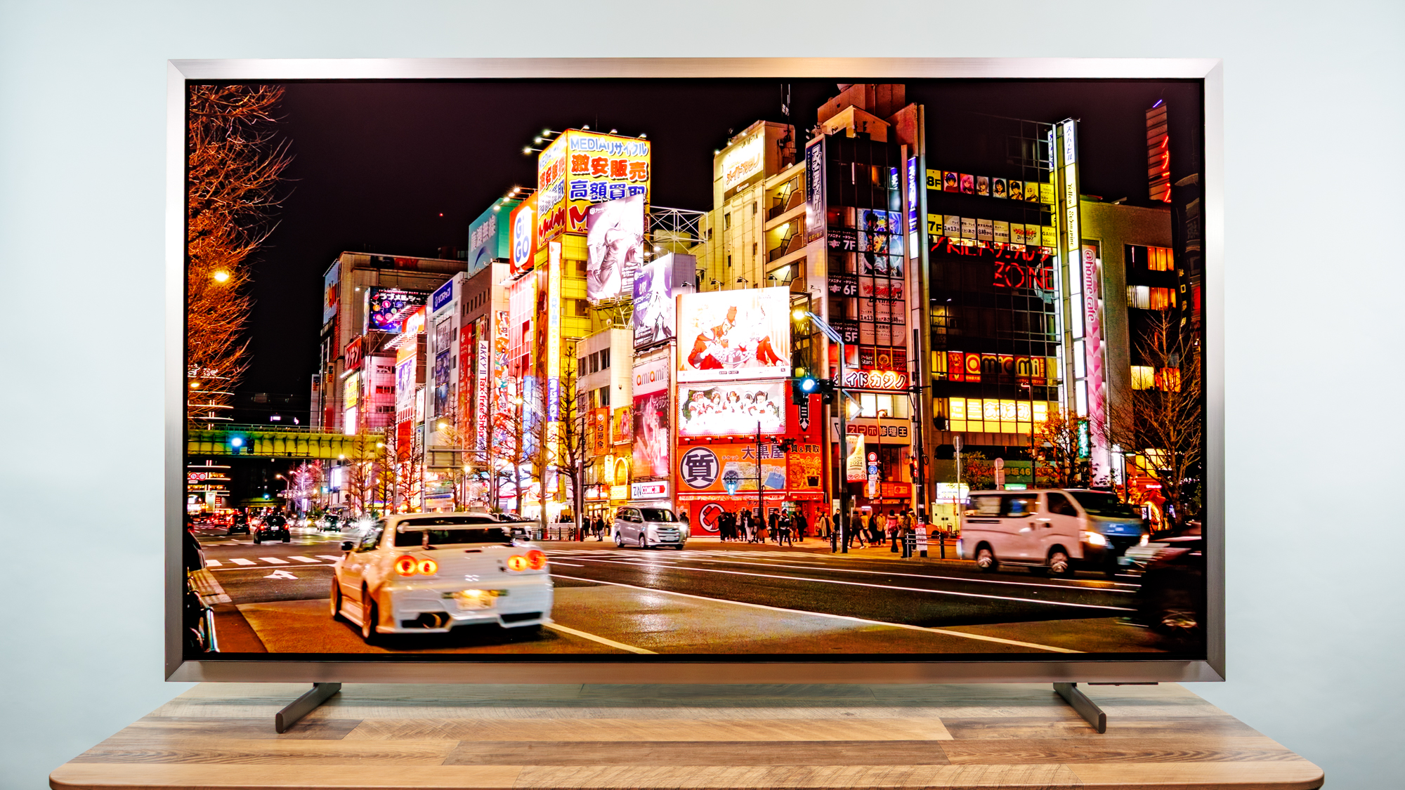 Samsung S95H OLED TV on a desk
