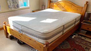 The Silentnight Lift Replenish Hybrid 2000 mattress on a bed