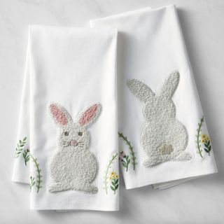 Williams Sonoma Easter Bunny Kitchen Towels