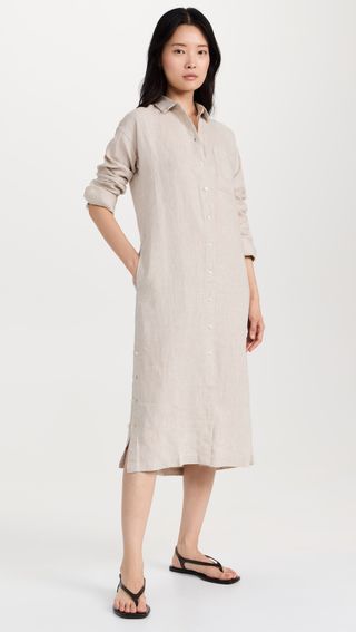Kerry shirt dress in linen linen