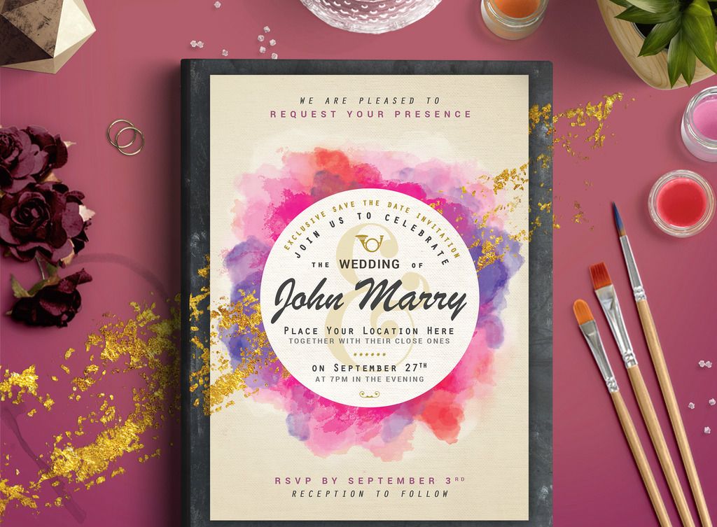 Wedding invite template