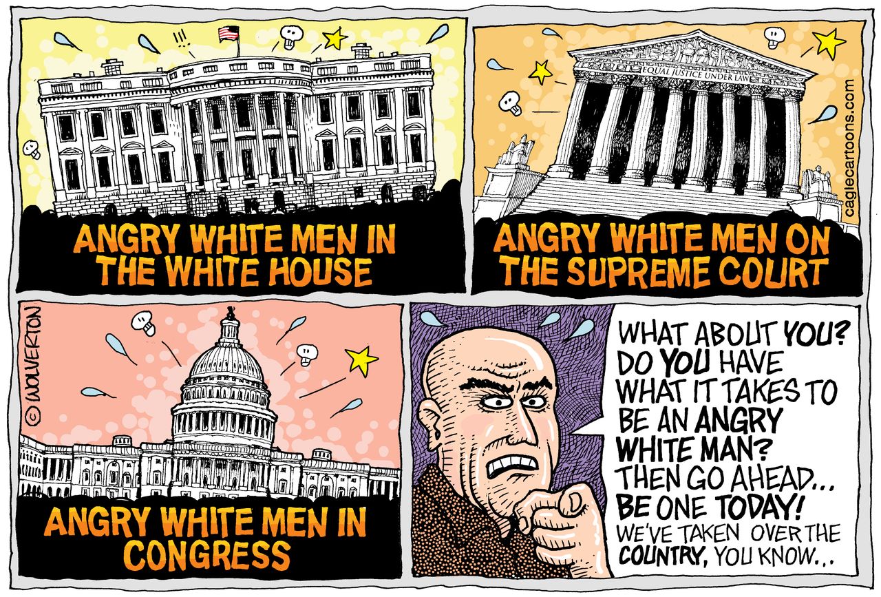 U.S. Angry white men Trump supreme court congress