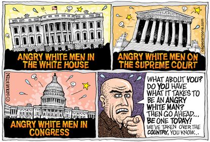 U.S. Angry white men Trump supreme court congress
