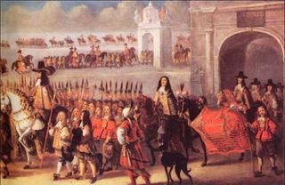 Charles II coronation procession