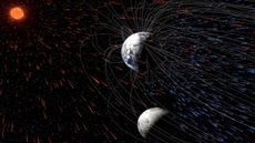 Photo of the moon passing through Earth's magnetic tail