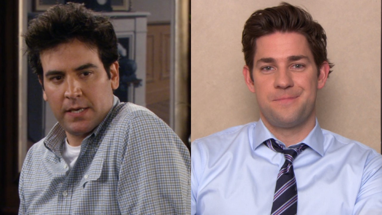 From L to R: Josh Radnor on How I Met Your Mother and John Krasinski on The Office.