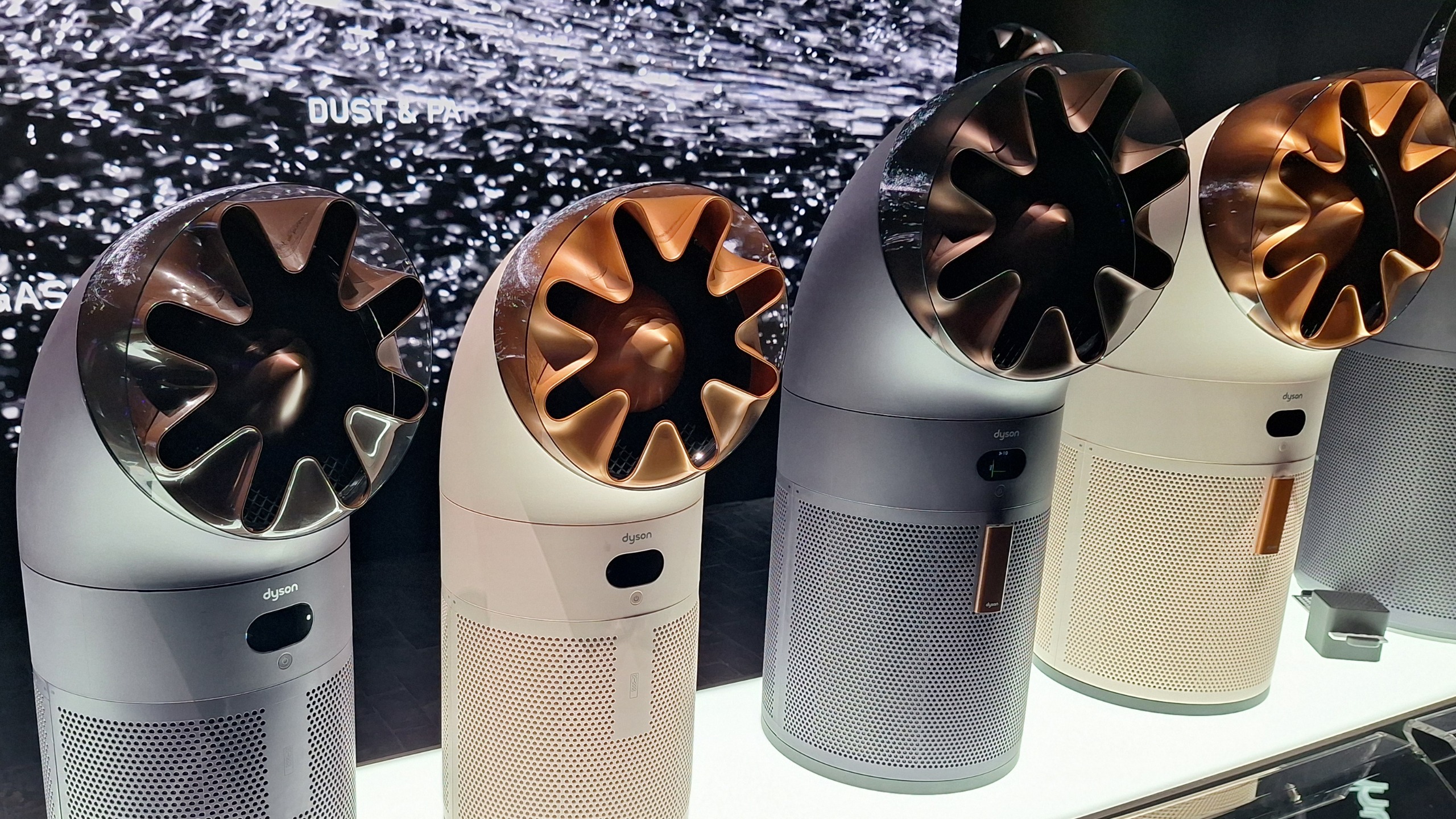 Dyson HushJet fans on display at IFA