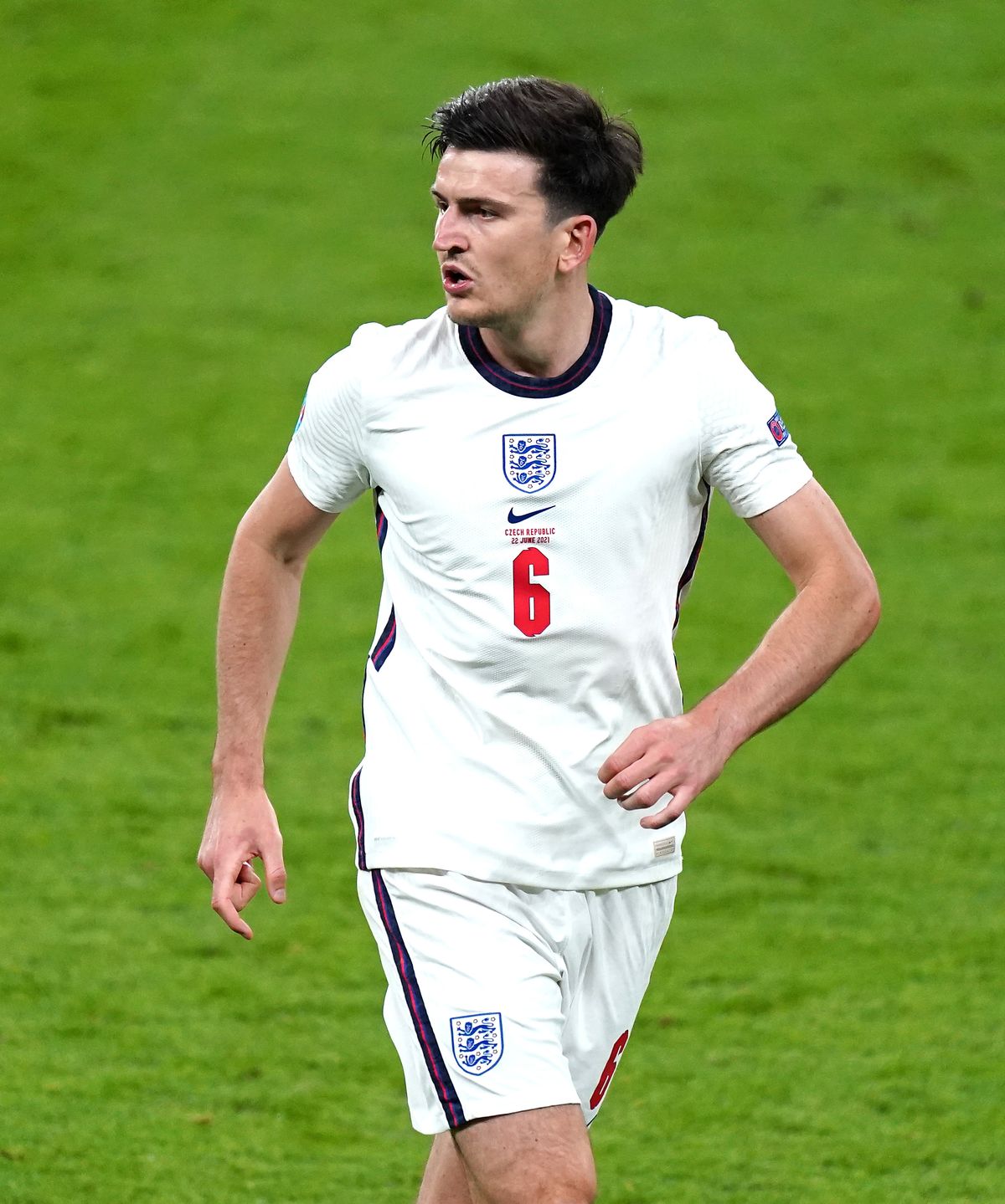 Harry Maguire made his first appearance of the Euros in England’s win over the Czech Republic.