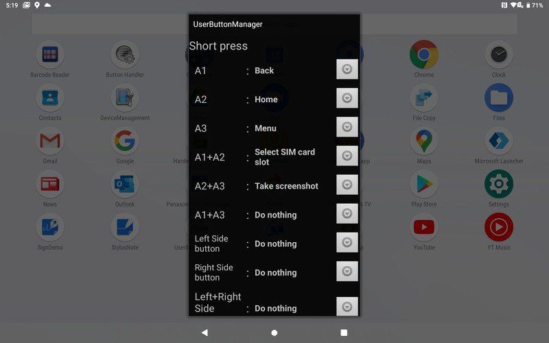 Toughbook A3 Screenshot