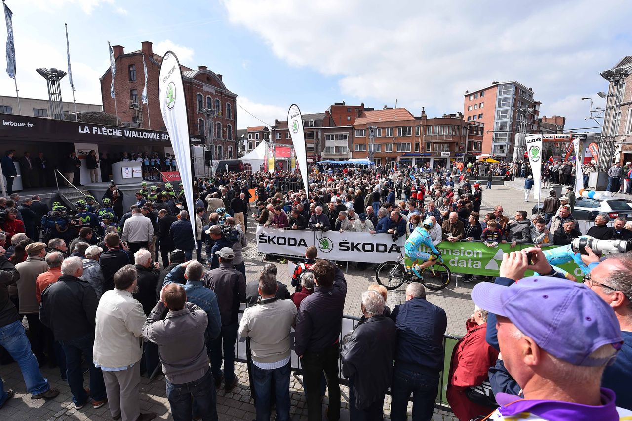 At the start in Waremme