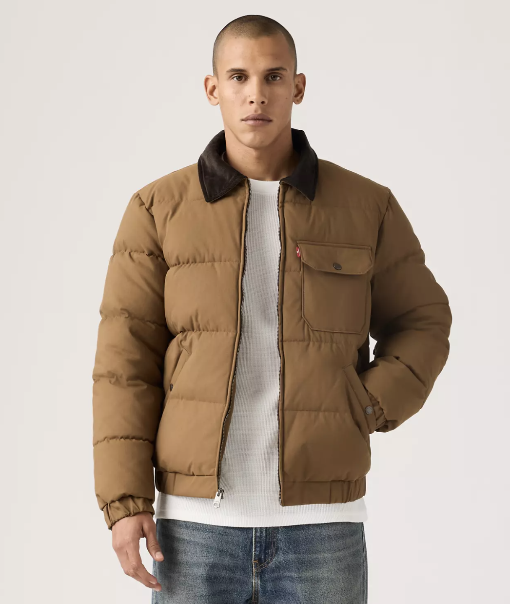 Levi&#039;s, Quilted Depot Jacket With Corduroy Collar