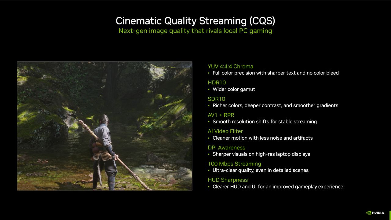 Nvidia GeForce Now 2025 big update presentation slide