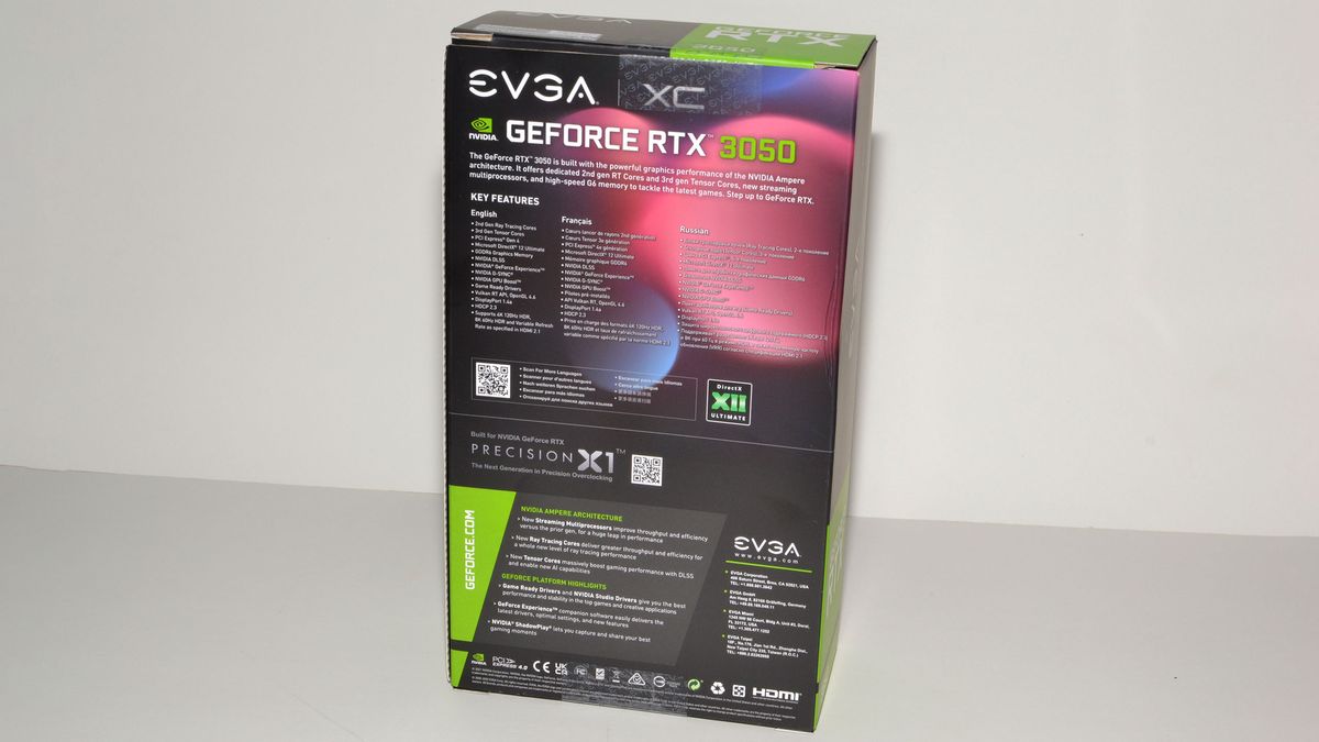 EVGA GeForce RTX 3050 XC Black photos
