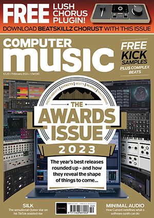 the cover of Computer Music's February edition with the headline reading "The Awards Issue"
