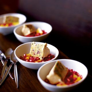 Indian Ice Cream with Pomegranate and Mango