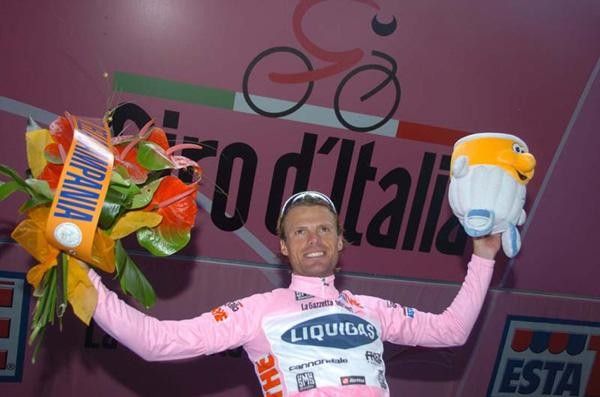 Giro d'Italia race leader Danilo Di Luca (Liquigas).
