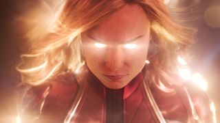 Brie Larson as Captain Marvel. 