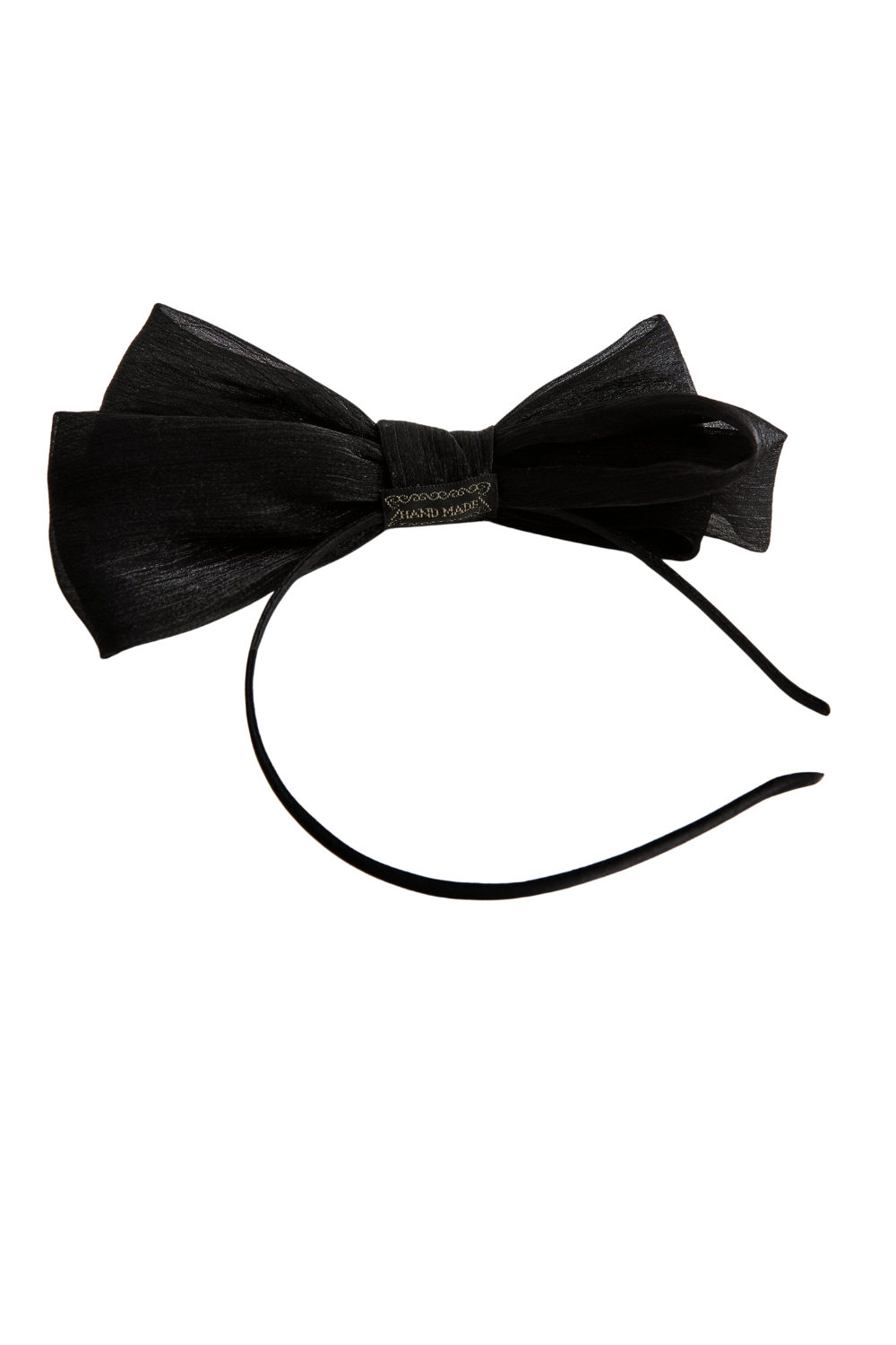 Black Large Statement Bow Headband