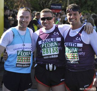 Ronan Keating and Keith Duffy, London Marathon 2009, celebrity gossip, marie claire