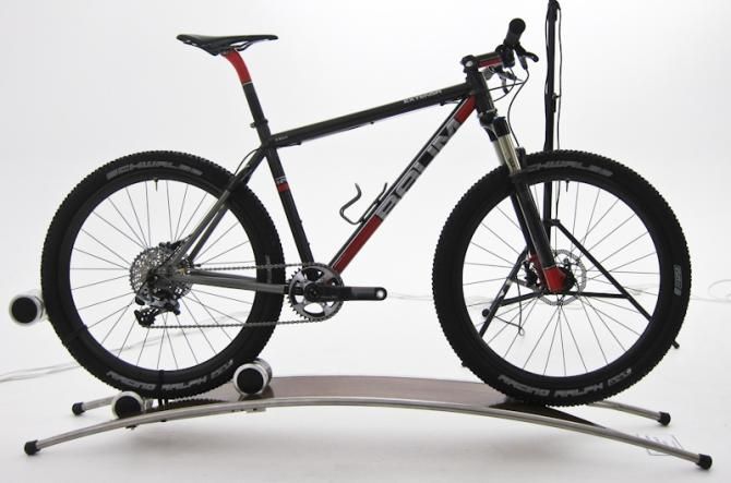 Out of the ordinary - this 650b titanium mountain bike turned heads.