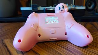 Back view of PowerA wireless Kirby controller