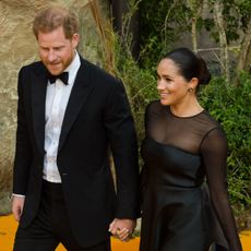 Prince Harry and Meghan Markle at The Lion King premiere in 2019