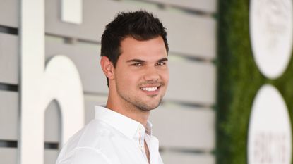 taylor lautner on a white background