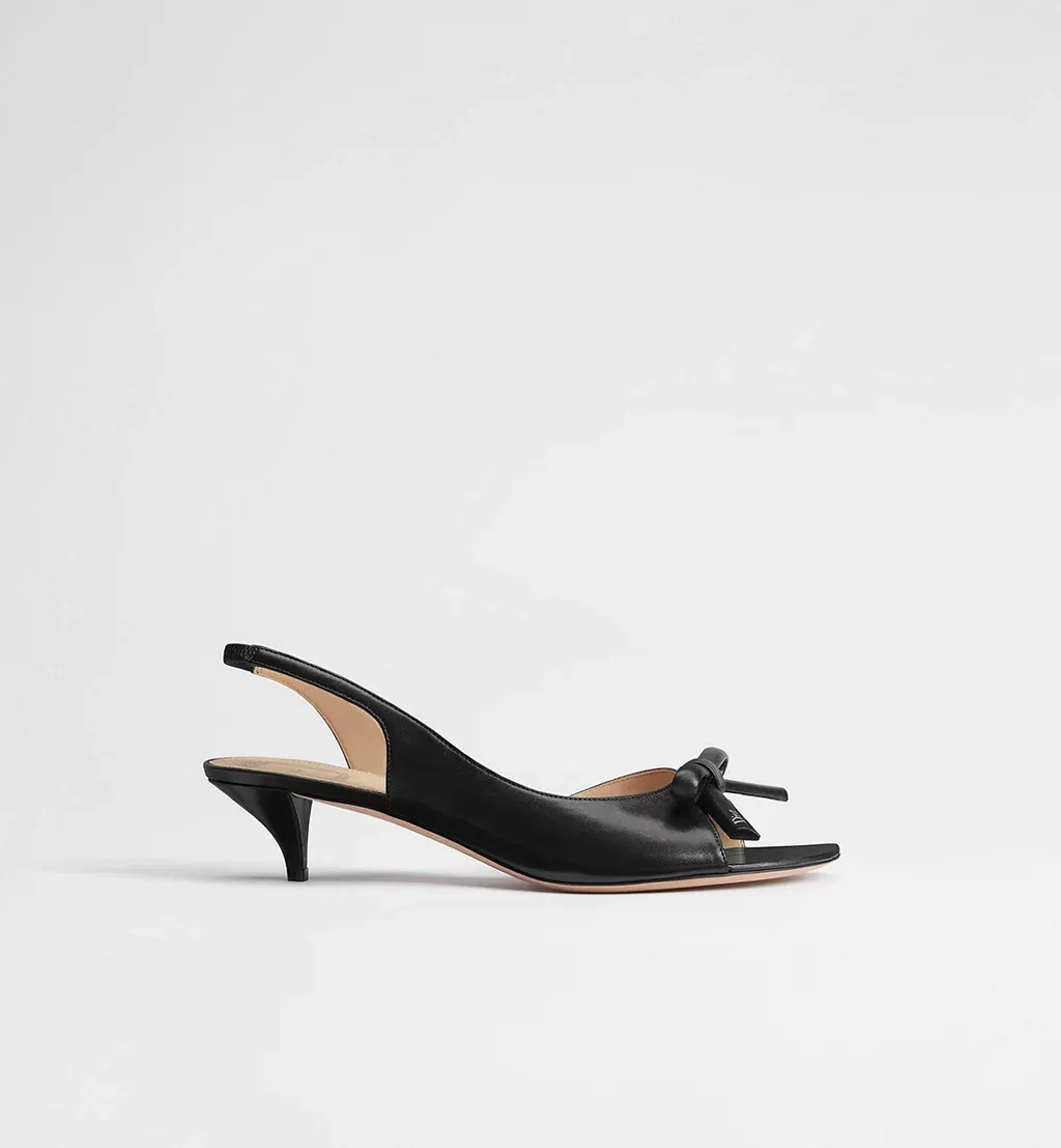 Dior, Bow Heeled Slingback Sandals
